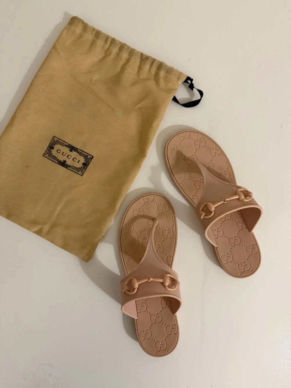 Gucci Women's Pink Horsebit Sandals